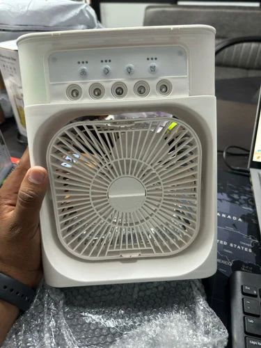 Mini Portable Air Cooler – LED, 3 Speeds, Timer, Spray Modes | Vault Design